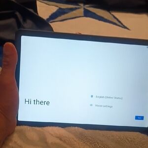 Premium Black Tablet with Hi There Display